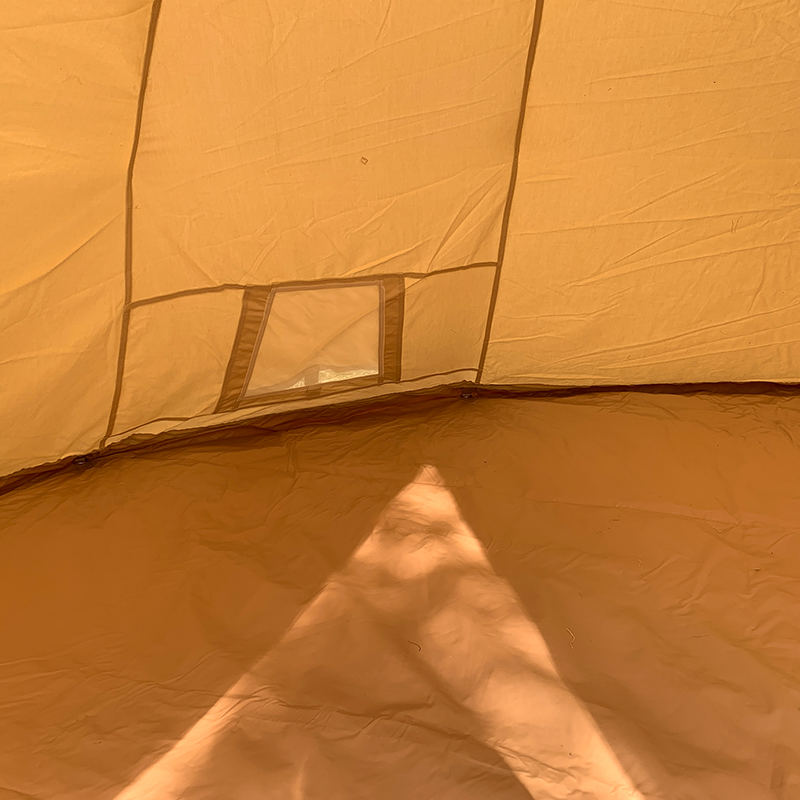 Khemah Kanvas Perkhemahan Keluarga Tipi Tiang Tunggal 4 Meter