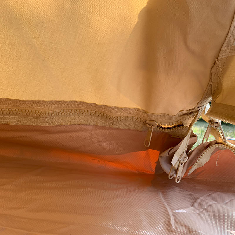 Khemah Kanvas Perkhemahan Keluarga Tipi Tiang Tunggal 4 Meter