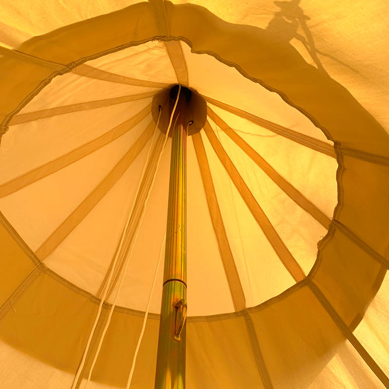 Khemah Kanvas Perkhemahan Keluarga Tipi Tiang Tunggal 4 Meter