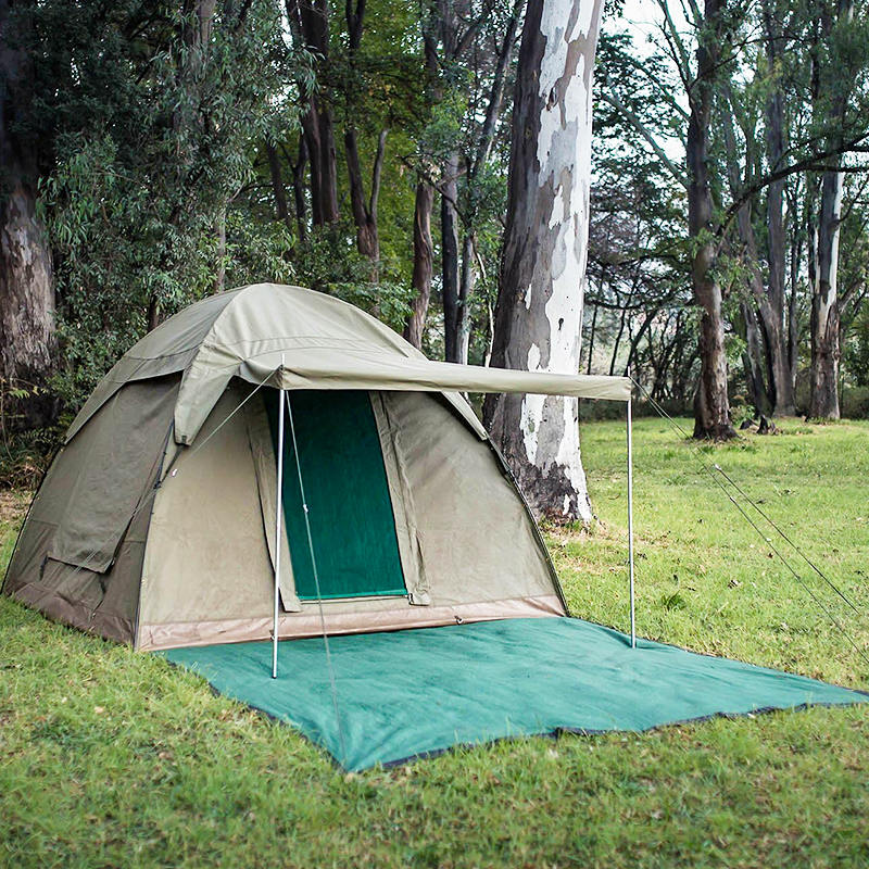 Khemah Backpacking Kubah Kanvas Poliester Ripstop Kalis Air Perkhemahan 2.4x2.4m
