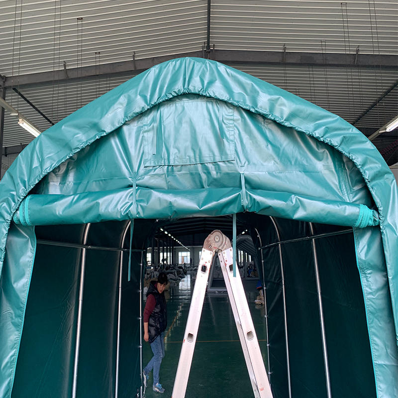 Portable Kereta Mudah Alih Kanopi PVC Kalis Hujan 2.4x3.6