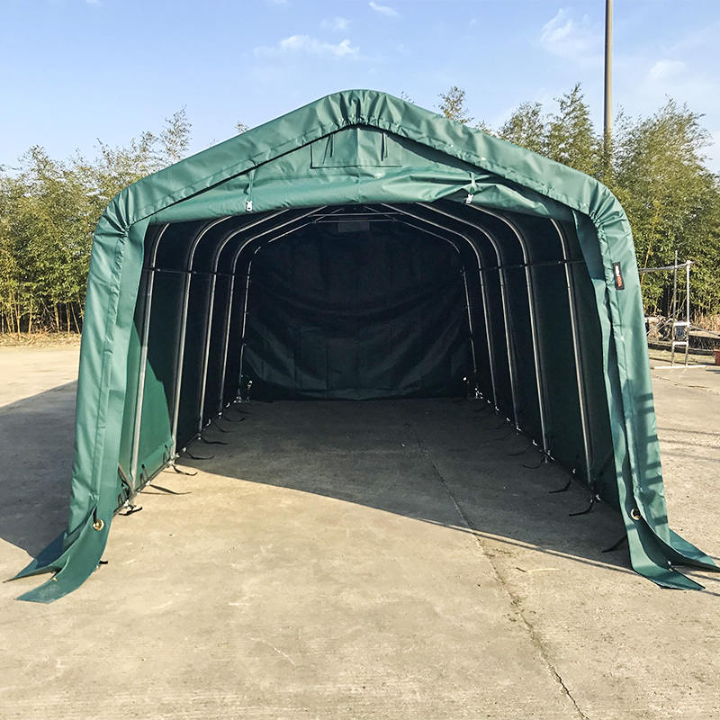 Garaj dan Tempat Perlindungan Mudah Alih Kalis Air PVC 3.3x6 (11