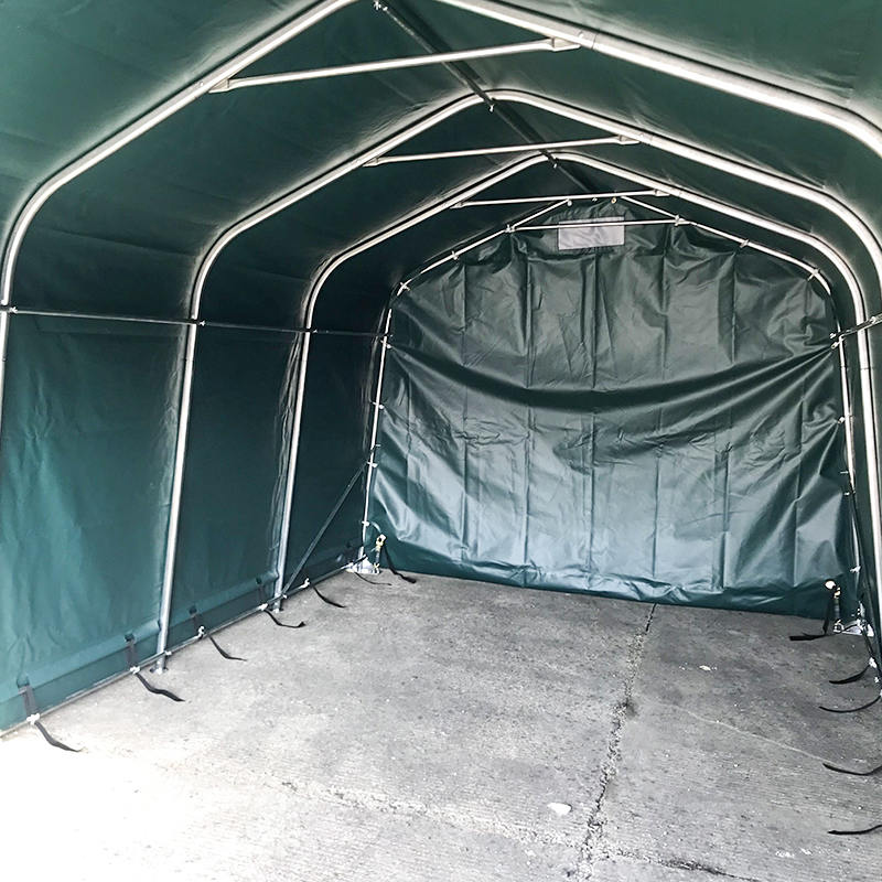 Garaj dan Tempat Perlindungan Mudah Alih Kalis Air PVC 3.3x6 (11