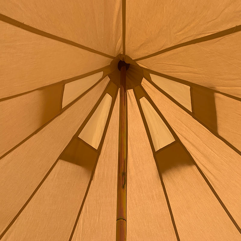 Khemah Loceng Kanvas 4m 4 Orang untuk Perkhemahan Keluarga