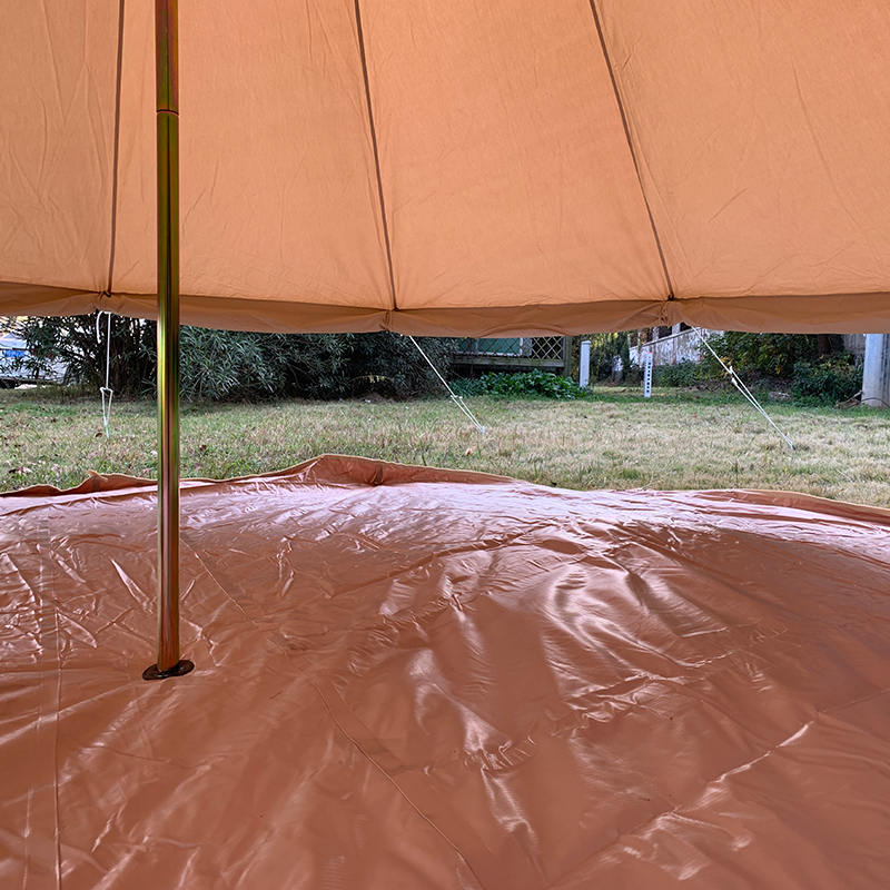 Khemah Loceng Kanvas 4m 4 Orang untuk Perkhemahan Keluarga