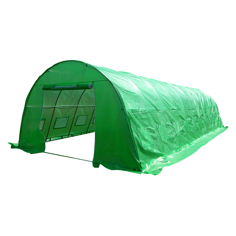 Rumah Hijau Polytunnel Tugas Berat Besar 4x10x2.3m