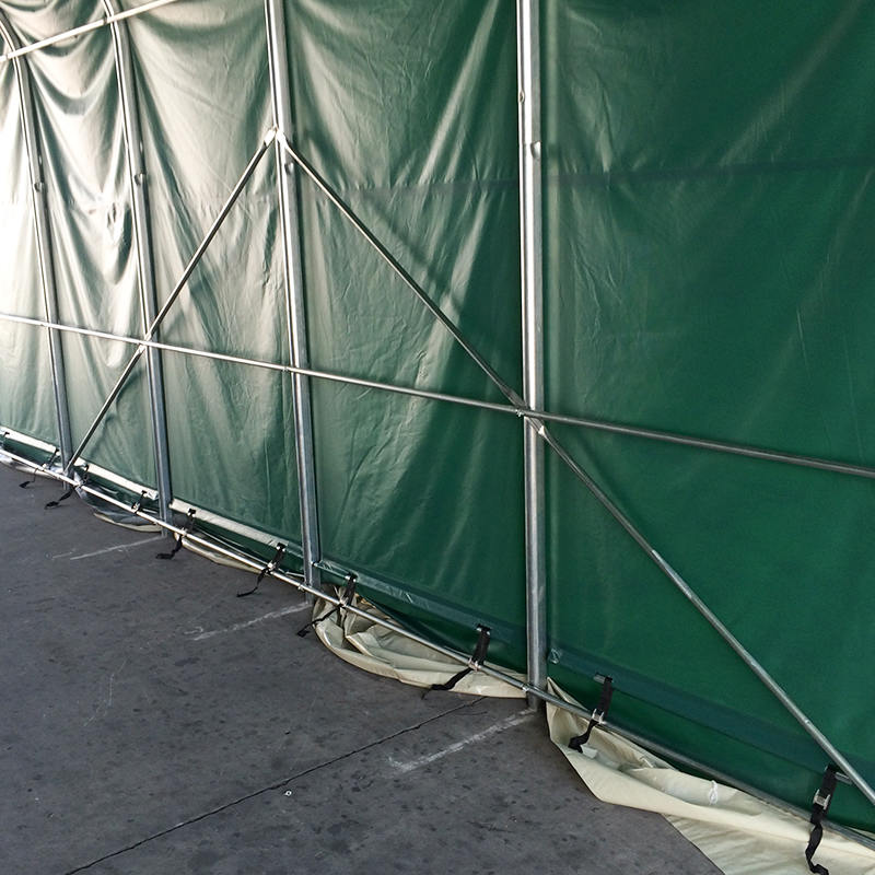 6X12 2.6m Ketinggian Sideheight Tahan Suhu Tinggi Khemah Simpanan Gudang Industri