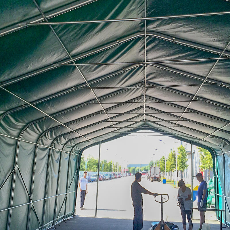 6X12 2.6m Ketinggian Sideheight Tahan Suhu Tinggi Khemah Simpanan Gudang Industri