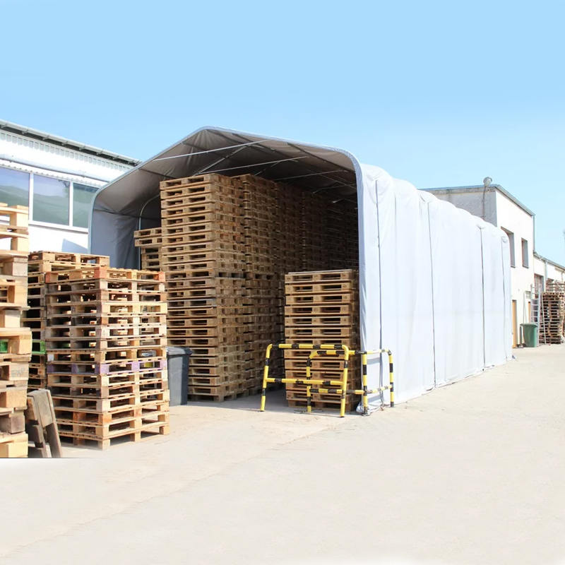 Khemah Teduh Gudang 8X12 4m Ketinggian Sideheight Perlindungan Matahari