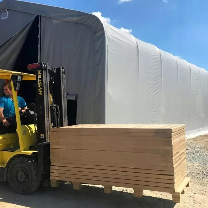 Khemah Teduh Gudang 8X12 4m Ketinggian Sideheight Perlindungan Matahari