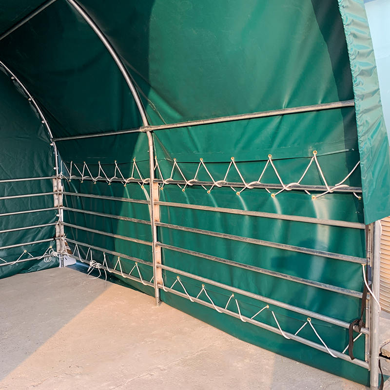 4x4mx3.15m Tempat Perlindungan Ternakan Mudah Alih untuk Kuda, Lembu, Bebiri