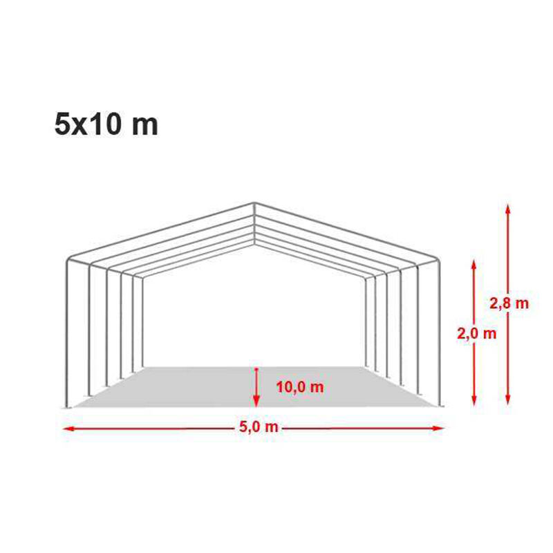 Marquee Parti Putih PVC 5x10m menjimatkan