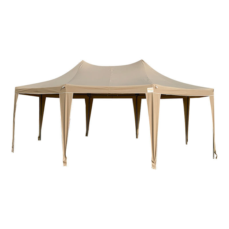 Khemah Gazebo Parti Pavilion PVC 5x6.8m Tradisional Octagon Pagoda Kalis Air