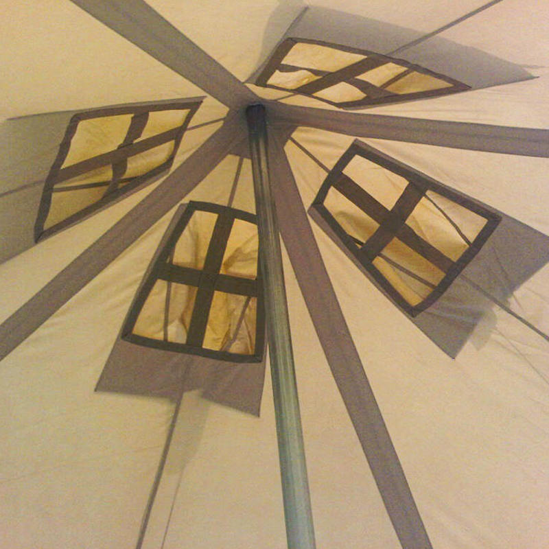 5x5m 8-12 Orang Khemah Kanvas Tentera Khemah Bantuan Bencana