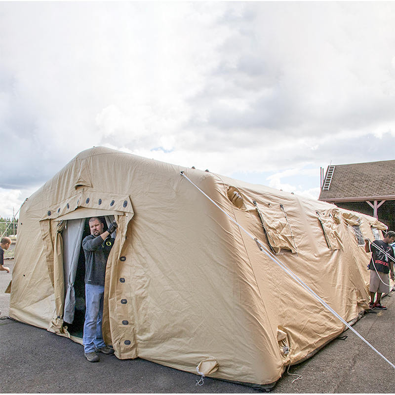 5.6x9.95m Serbaguna Penggunaan Cepat Sederhana Tempat Perlindungan Khemah Kembung Tekanan Rendah