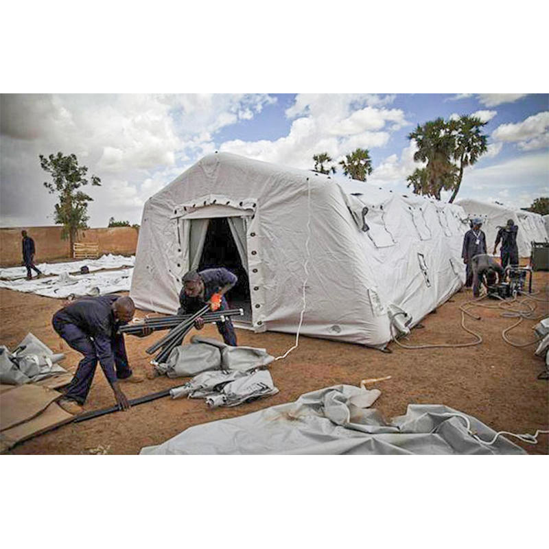 5.6x9.95m Serbaguna Penggunaan Cepat Sederhana Tempat Perlindungan Khemah Kembung Tekanan Rendah