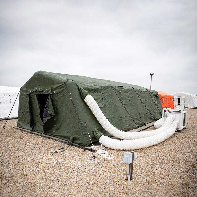 5.6x9.95m Serbaguna Penggunaan Cepat Sederhana Tempat Perlindungan Khemah Kembung Tekanan Rendah