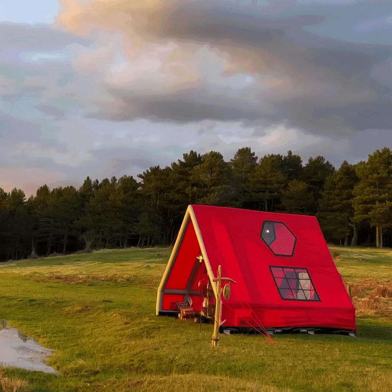 8-10 Orang Khemah Udara Kembung Kalis Air Empat Musim untuk Perkhemahan