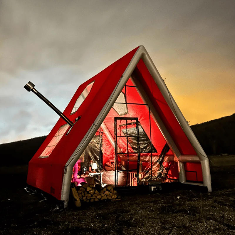 8-10 Orang Khemah Udara Kembung Kalis Air Empat Musim untuk Perkhemahan