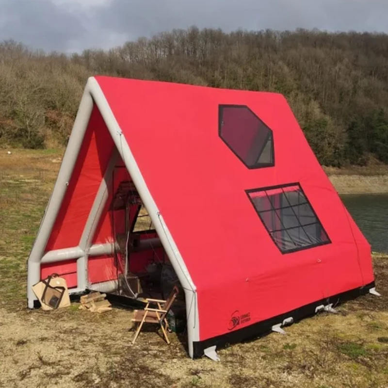 8-10 Orang Khemah Udara Kembung Kalis Air Empat Musim untuk Perkhemahan