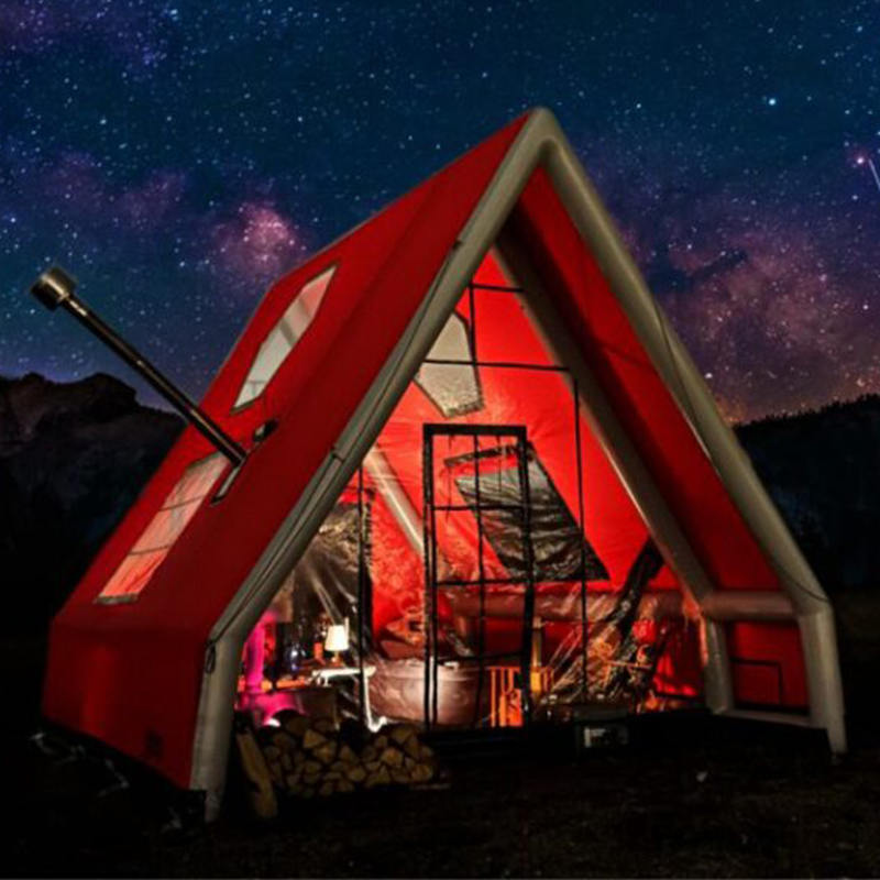 8-10 Orang Khemah Udara Kembung Kalis Air Empat Musim untuk Perkhemahan