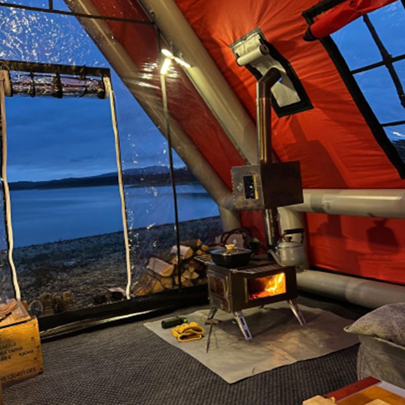 8-10 Orang Khemah Udara Kembung Kalis Air Empat Musim untuk Perkhemahan